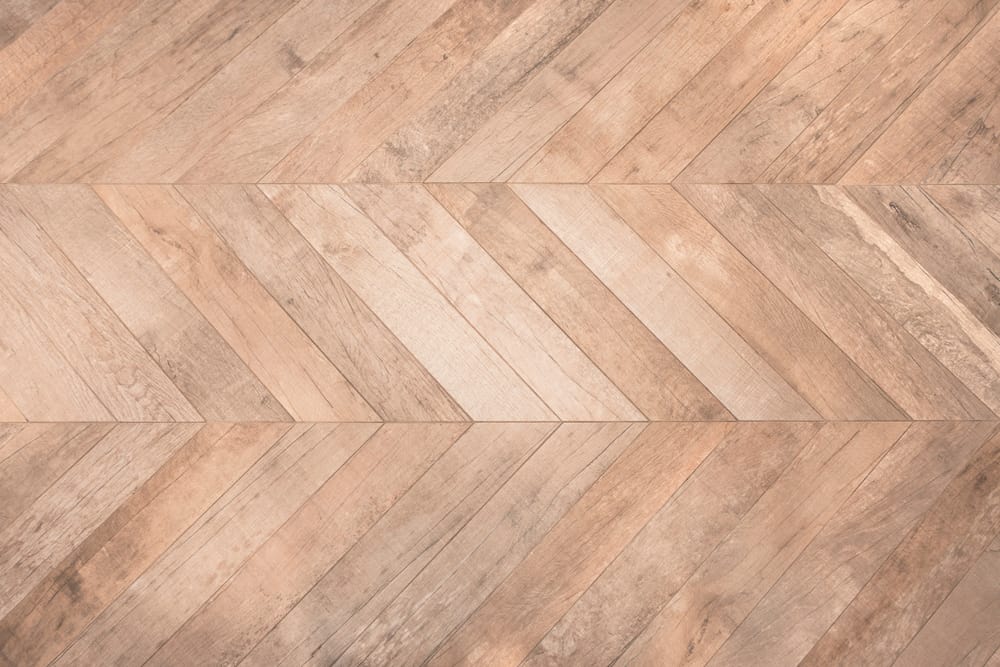 Chevron pattern floor