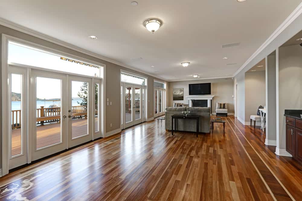 Large space with hardwood floor