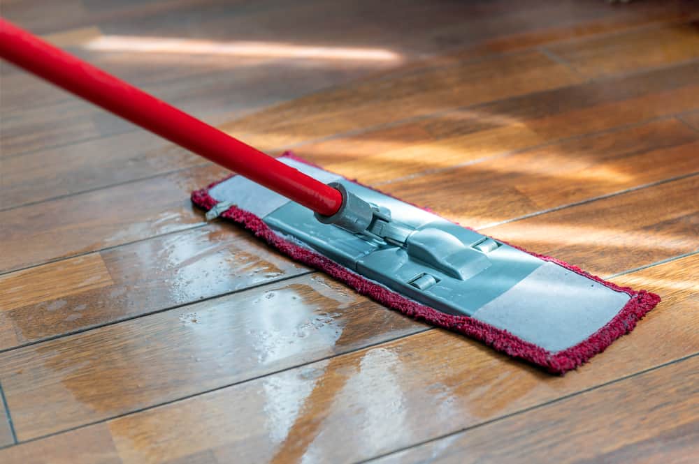 mop cleaning hardwood floor