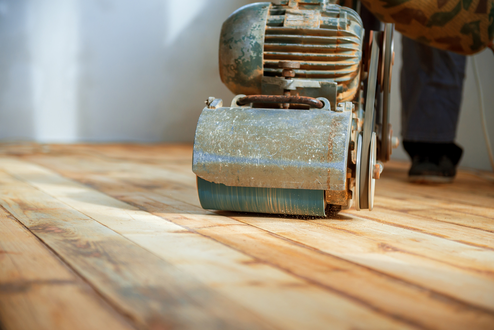 A machine used for wooden flooring in Long Island